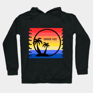 Summer Daze Tropical Scene Hoodie